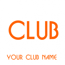 Your Club Name Text Sticker